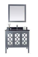 Load image into Gallery viewer, LAVIVA Vanity LAVIVA 313MKSH-36G-BW Mediterraneo - 36 - Grey Cabinet + Black Wood Counter