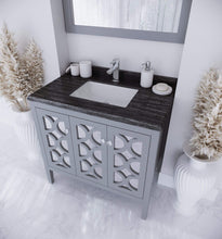 Load image into Gallery viewer, LAVIVA Vanity LAVIVA 313MKSH-36G-BW Mediterraneo - 36 - Grey Cabinet + Black Wood Counter