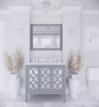 Load image into Gallery viewer, LAVIVA Vanity LAVIVA 313MKSH-36G-WQ Mediterraneo - 36 - Grey Cabinet + White Quartz Counter