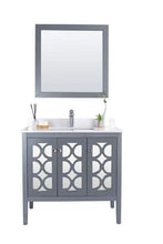 Load image into Gallery viewer, LAVIVA Vanity LAVIVA 313MKSH-36G-WQ Mediterraneo - 36 - Grey Cabinet + White Quartz Counter