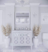 Load image into Gallery viewer, LAVIVA Vanity LAVIVA 313MKSH-36W-WC Mediterraneo - 36 - White Cabinet + White Carrera Counter