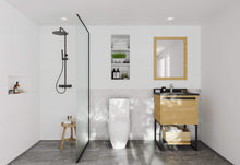 Load image into Gallery viewer, LAVIVA Vanity LAVIVA 313SMR-24CO-BW Alto 24 - California White Oak Cabinet + Black Wood Countertop