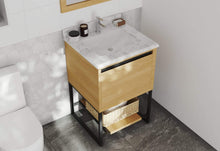 Load image into Gallery viewer, LAVIVA Vanity LAVIVA 313SMR-24CO-WC Alto 24 - California White Oak Cabinet + White Carrara Countertop