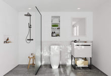 Load image into Gallery viewer, LAVIVA Vanity LAVIVA 313SMR-24W-MW Alto 24 - White Cabinet + Matte White VIVA Stone Solid Surface Countertop