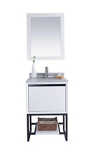 Load image into Gallery viewer, LAVIVA Vanity LAVIVA 313SMR-24W-WS Alto 24 - White Cabinet + White Stripes Countertop