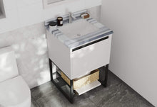 Load image into Gallery viewer, LAVIVA Vanity LAVIVA 313SMR-24W-WS Alto 24 - White Cabinet + White Stripes Countertop