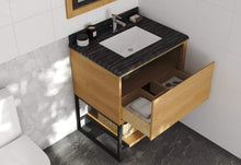 Load image into Gallery viewer, LAVIVA Vanity LAVIVA 313SMR-30CO-BW Alto 30 - California White Oak Cabinet + Black Wood Countertop