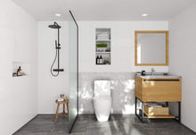 Load image into Gallery viewer, LAVIVA Vanity LAVIVA 313SMR-30CO-WS Alto 30 - California White Oak Cabinet + White Stripes Countertop