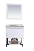 Load image into Gallery viewer, LAVIVA Vanity LAVIVA 313SMR-30W-MW Alto 30 - White Cabinet + Matte White VIVA Stone Solid Surface Countertop