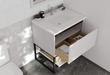 Load image into Gallery viewer, LAVIVA Vanity LAVIVA 313SMR-30W-MW Alto 30 - White Cabinet + Matte White VIVA Stone Solid Surface Countertop