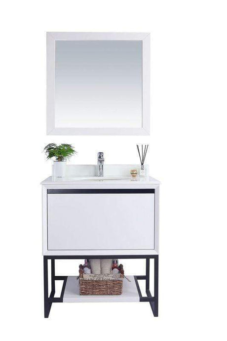 LAVIVA Vanity LAVIVA 313SMR-30W-PW Alto 30 - White Cabinet + Pure White Countertop