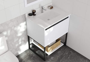 LAVIVA Vanity LAVIVA 313SMR-30W-WQ Alto 30 - White Cabinet + White Quartz Countertop