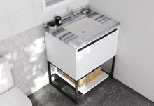 Load image into Gallery viewer, LAVIVA Vanity LAVIVA 313SMR-30W-WS Alto 30 - White Cabinet + White Stripes Countertop