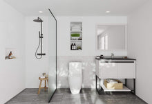 Load image into Gallery viewer, LAVIVA Vanity LAVIVA 313SMR-36W-MB Alto 36 - White Cabinet + Matte Black VIVA Stone Solid Surface Countertop