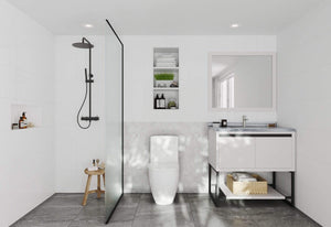 LAVIVA Vanity LAVIVA 313SMR-36W-WS Alto 36 - White Cabinet + White Stripes Countertop