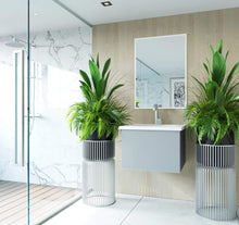 Load image into Gallery viewer, LAVIVA Vanity LAVIVA 313VTR-24FG-MW Vitri 24 - Fossil Grey Cabinet + Matte White VIVA Stone Solid Surface Countertop
