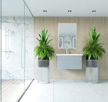 Load image into Gallery viewer, LAVIVA Vanity LAVIVA 313VTR-30FG-MW Vitri 30 - Fossil Grey Cabinet + Matte White VIVA Stone Solid Surface Countertop