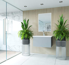 Load image into Gallery viewer, LAVIVA Vanity LAVIVA 313VTR-30FG-MW Vitri 30 - Fossil Grey Cabinet + Matte White VIVA Stone Solid Surface Countertop