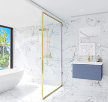 Load image into Gallery viewer, LAVIVA Vanity LAVIVA 313VTR-30NB-MW Vitri 30 - Nautical Blue Cabinet + Matte White VIVA Stone Solid Surface Countertop