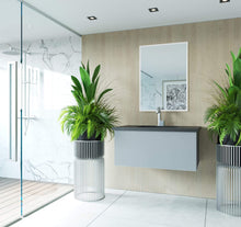 Load image into Gallery viewer, LAVIVA Vanity LAVIVA 313VTR-36FG-MB Vitri 36 - Fossil Grey Cabinet + Matte Black VIVA Stone Solid Surface Countertop