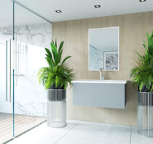 Load image into Gallery viewer, LAVIVA Vanity LAVIVA 313VTR-36FG-MW Vitri 36 - Fossil Grey Cabinet + Matte White VIVA Stone Solid Surface Countertop