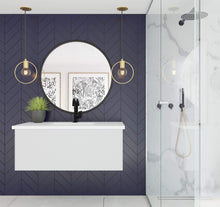 Load image into Gallery viewer, LAVIVA Vanity LAVIVA 313VTR-42CW-MW Vitri 42 - Cloud White Cabinet + Matte White VIVA Stone Solid Surface Countertop
