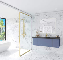 Load image into Gallery viewer, LAVIVA Vanity LAVIVA 313VTR-54NB-MB Vitri 54 - Nautical Blue Cabinet + Matte Black VIVA Stone Solid Surface Countertop