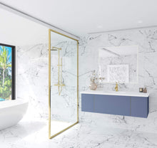 Load image into Gallery viewer, LAVIVA Vanity LAVIVA 313VTR-54NB-MW Vitri 54 - Nautical Blue Cabinet + Matte White VIVA Stone Solid Surface Countertop