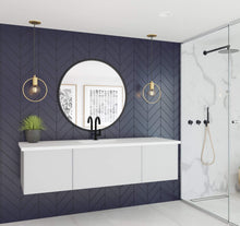 Load image into Gallery viewer, LAVIVA Vanity LAVIVA 313VTR-66CW-MW Vitri 66 - Cloud White Cabinet + Matte White VIVA Stone Solid Surface Countertop