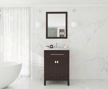 Load image into Gallery viewer, LAVIVA Vanity LAVIVA 313YG319-24B-WS Wimbledon - 24 - Brown Cabinet + White Stripes Counter