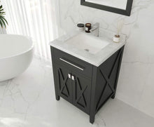 Load image into Gallery viewer, LAVIVA Vanity LAVIVA 313YG319-24E-WC Wimbledon - 24 - Espresso Cabinet + White Carrera Counter