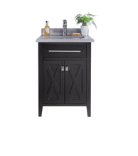 Load image into Gallery viewer, LAVIVA Vanity LAVIVA 313YG319-24E-WS Wimbledon - 24 - Espresso Cabinet + White Stripes Counter