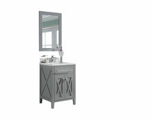 Load image into Gallery viewer, LAVIVA Vanity LAVIVA 313YG319-24G-WC Wimbledon - 24 - Grey Cabinet + White Carrera Counter