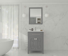 Load image into Gallery viewer, LAVIVA Vanity LAVIVA 313YG319-24G-WQ Wimbledon - 24 - Grey Cabinet + White Quartz Counter