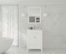 Load image into Gallery viewer, LAVIVA Vanity LAVIVA 313YG319-24W-WC Wimbledon - 24 - White Cabinet + White Carrera Counter