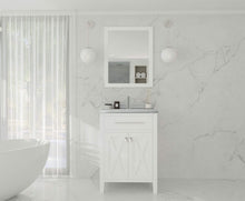 Load image into Gallery viewer, LAVIVA Vanity LAVIVA 313YG319-24W-WS Wimbledon - 24 - White Cabinet + White Stripes Counter