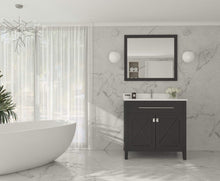 Load image into Gallery viewer, LAVIVA Vanity LAVIVA 313YG319-36E-WQ Wimbledon - 36 - Espresso Cabinet + White Quartz Counter