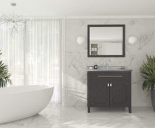 Load image into Gallery viewer, LAVIVA Vanity LAVIVA 313YG319-36E-WS Wimbledon - 36 - Espresso Cabinet + White Stripes Counter