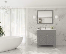 Load image into Gallery viewer, LAVIVA Vanity LAVIVA 313YG319-36G-WQ Wimbledon - 36 - Grey Cabinet + White Quartz Counter