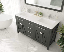 Load image into Gallery viewer, LAVIVA Vanity LAVIVA 313YG319-60E-MW Wimbledon - 60 - Espresso Cabinet + Matte White VIVA Stone Solid Surface Countertop