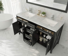 Load image into Gallery viewer, LAVIVA Vanity LAVIVA 313YG319-60E-WC Wimbledon - 60 - Espresso Cabinet + White Carrera Counter