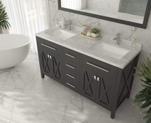 Load image into Gallery viewer, LAVIVA Vanity LAVIVA 313YG319-60E-WC Wimbledon - 60 - Espresso Cabinet + White Carrera Counter