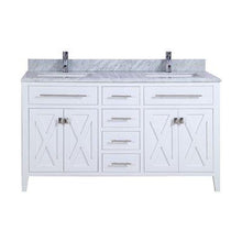 Load image into Gallery viewer, LAVIVA Vanity LAVIVA 313YG319-60W-WC Wimbledon - 60 - White Cabinet + White Carrera Counter