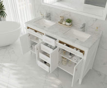 Load image into Gallery viewer, LAVIVA Vanity LAVIVA 313YG319-60W-WC Wimbledon - 60 - White Cabinet + White Carrera Counter