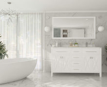 Load image into Gallery viewer, LAVIVA Vanity LAVIVA 313YG319-60W-WC Wimbledon - 60 - White Cabinet + White Carrera Counter