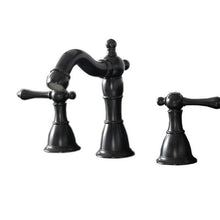 Load image into Gallery viewer, Legion Furniture Bathroom Faucets Legion Furniture 8&quot; UPC Widespread Faucet With Drain Matt Black ZL20518-BL