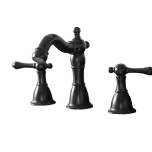 Legion Furniture Bathroom Faucets Legion Furniture 8" UPC Widespread Faucet With Drain Matt Black ZL20518-BL