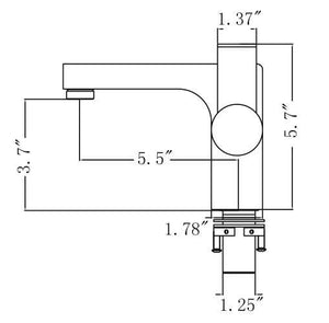 Legion Furniture Bathroom Faucets Legion Furniture UPC Faucet With Drain-Brown Bronze ZY6053-BB