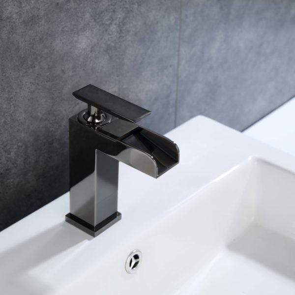 Legion Furniture Bathroom Faucets Legion Furniture UPC Faucet With Drain-Glossy Black ZY8001-GB