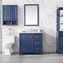 Load image into Gallery viewer, Legion Furniture Vanity Legion Furniture 36&quot; Blue Finish Sink Vanity Cabinet With Carrara White Top WLF2136-B